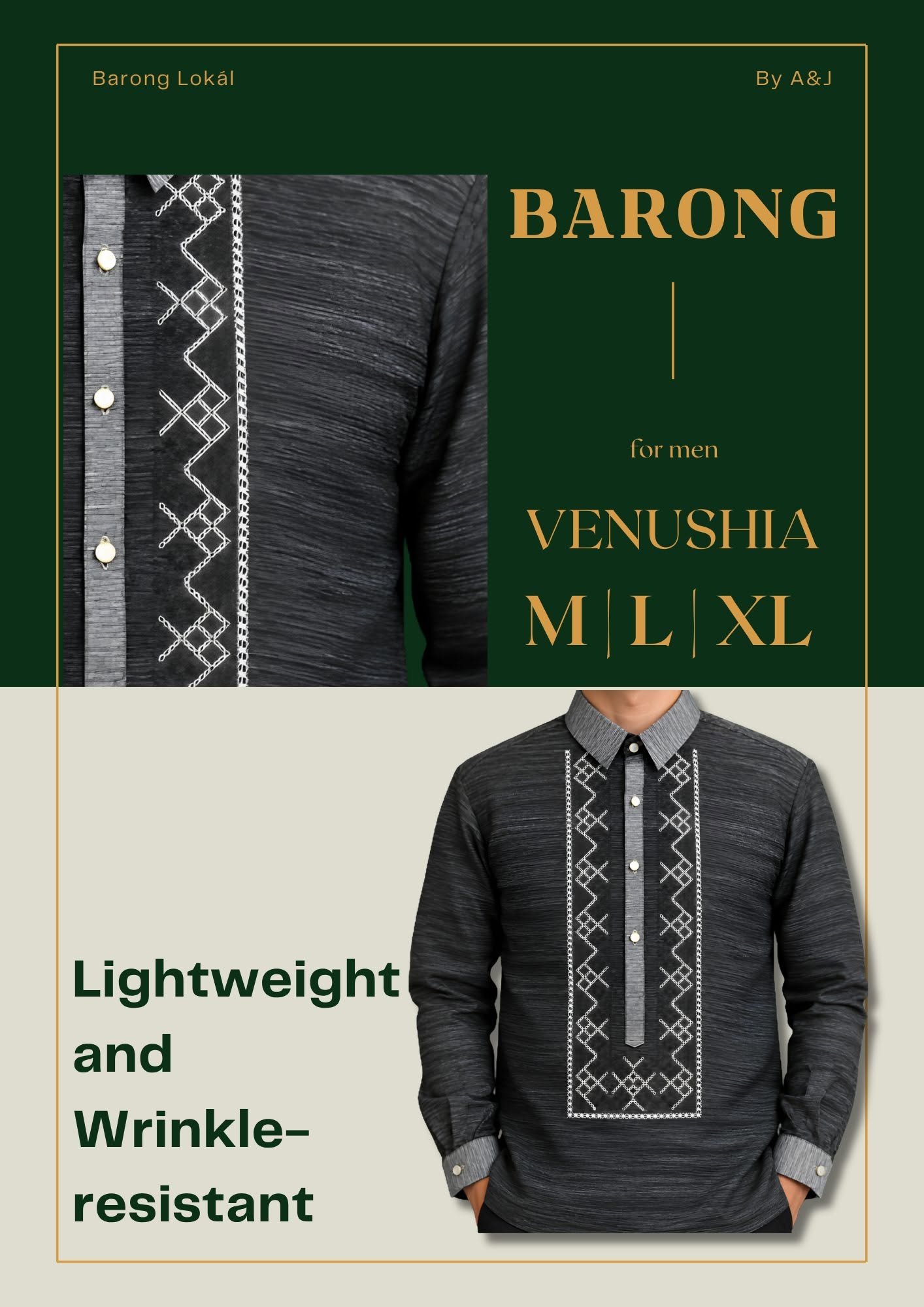 Venushia Black Barong